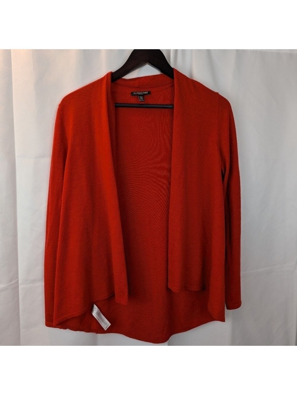Eileen Fisher open merino wool cardigan size PM in VGUC